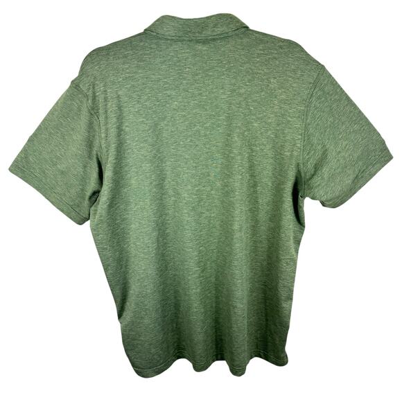 Columbia Green Hike Omni-Wick Short Sleeve Collared 1/4 Button Polo Men's Size L - Picture 2 of 5
